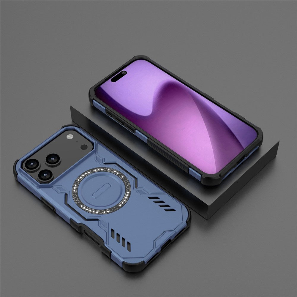 Custodia MagSafe per Apple iPhone 17 Pro Max, Techsuit, ArmorMag, Blu