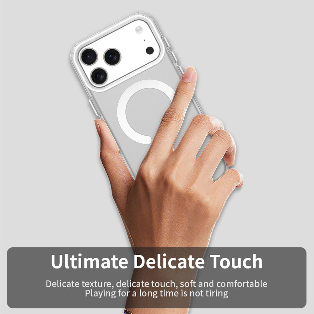 Custodia MagSafe per Apple iPhone 17 Pro Max, Techsuit, CandyCase, Bianca