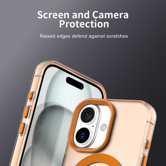 Custodia MagSafe per Apple iPhone 17 Pro Max, Techsuit, CandyCase, Arancione