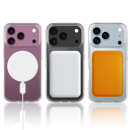 Custodia MagSafe per Apple iPhone 17 Pro Max, Techsuit, Pro, Trasparente