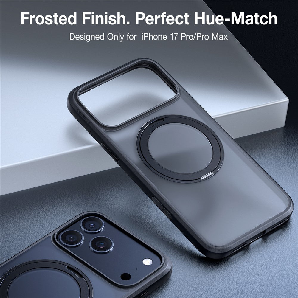 Custodia MagSafe per Apple iPhone 17 Pro Max, Torras, Ostand Pro, Nera