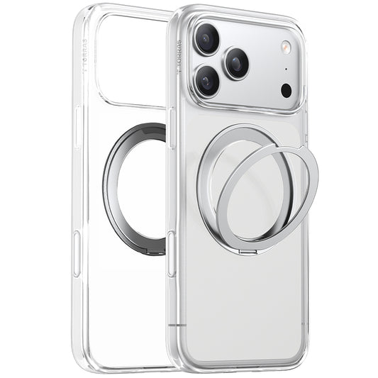 Custodia MagSafe per Apple iPhone 17 Pro Max, Torras, Ostand Pro, Trasparente