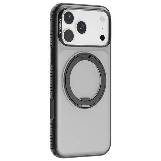 Custodia MagSafe per Apple iPhone 17 Pro Max, Torras, Ostand R Fitness, Nera