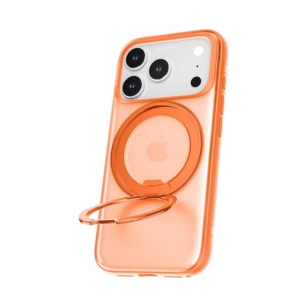 Custodia MagSafe per Apple iPhone 17 Pro Max, Torras, Ostand R Fitness, Arancione