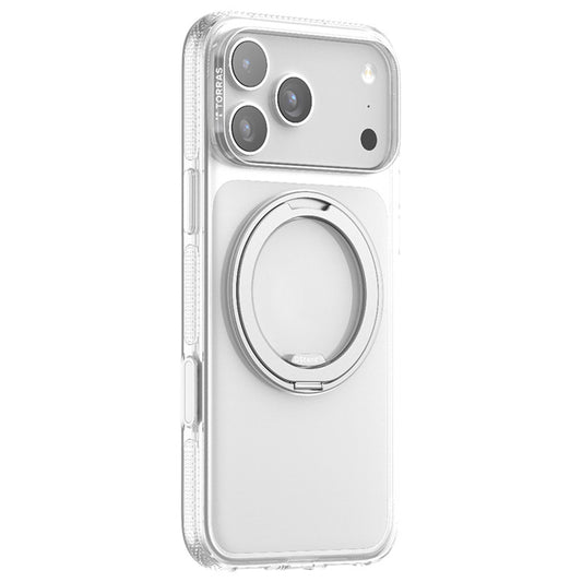 Custodia MagSafe per Apple iPhone 17 Pro Max, Torras, Ostand R Fitness, Trasparente