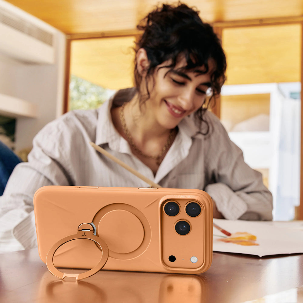 Custodia MagSafe per Apple iPhone 17 Pro Max, Torras, QPRO Silicone, Blu Chiaro