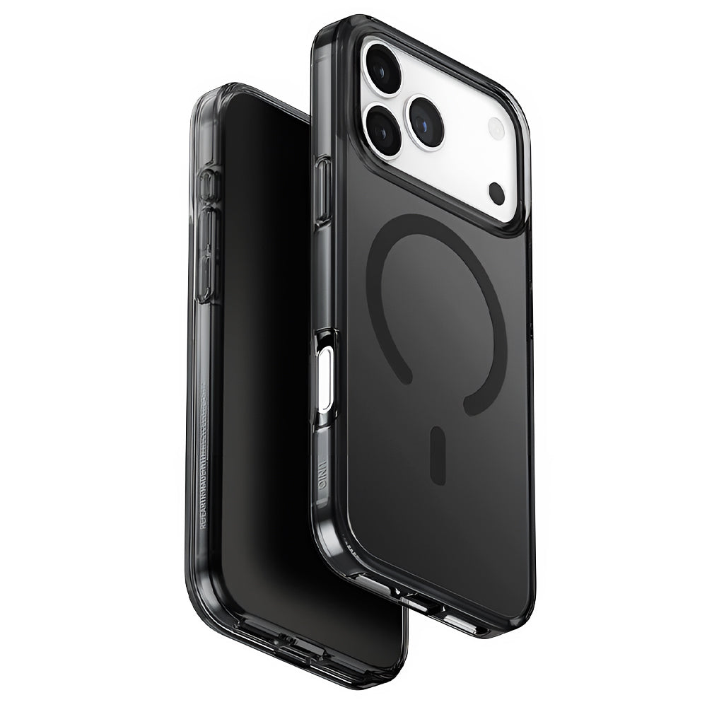 Custodia MagSafe per Apple iPhone 17 Pro Max, UNIQ, Clario MagClick, Nera