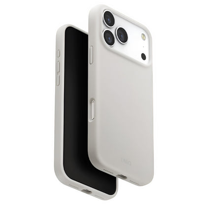 Custodia MagSafe per Apple iPhone 17 Pro Max, UNIQ, Lino MagClick, Grigio