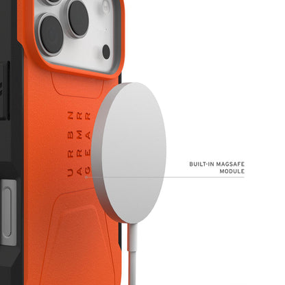 Custodia MagSafe per Apple iPhone 17 Pro Max, Urban Armor Gear, Civilian LT, Arancione