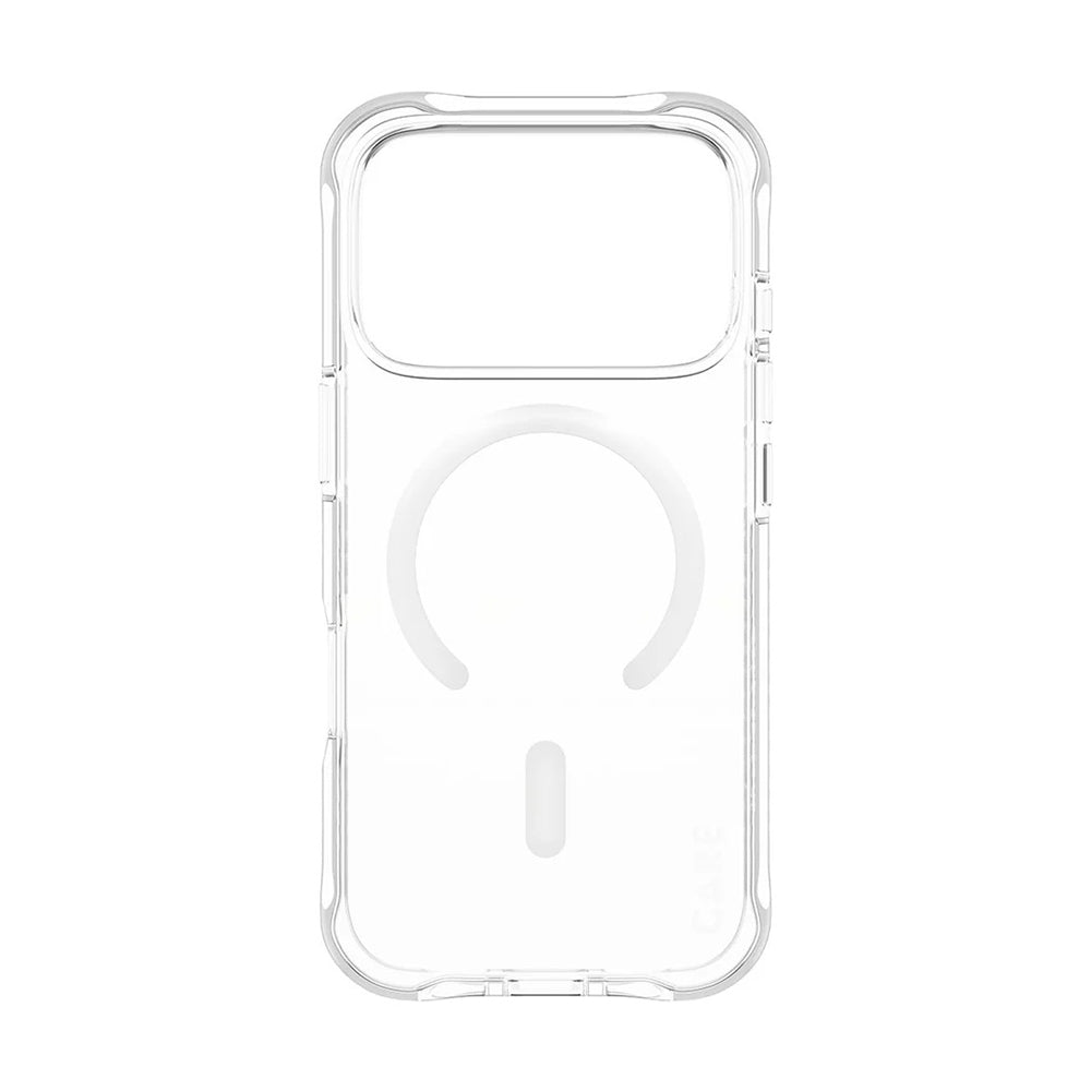 Custodia MagSafe per Apple iPhone 17 Pro, PanzerGlass, Fashionable Care, Bianco Trasparente