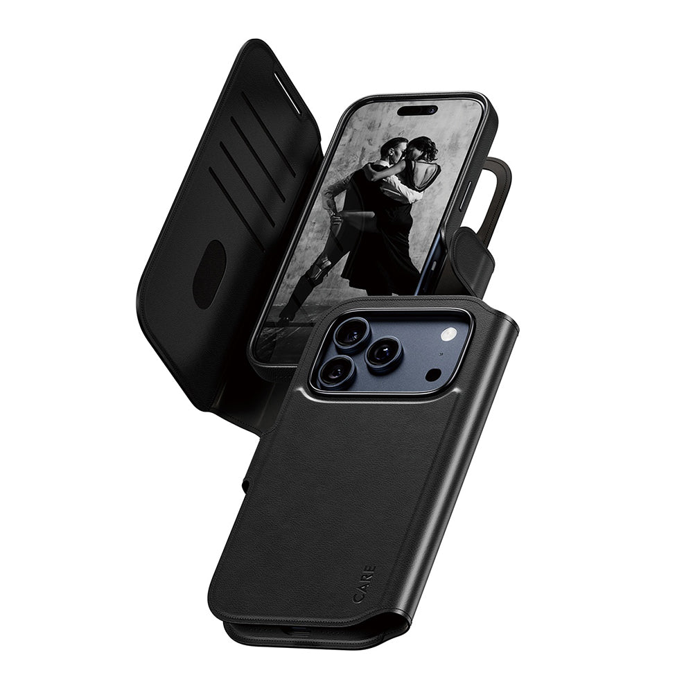Custodia MagSafe per Apple iPhone 17 Pro, PanzerGlass, Care Feature Tango Two-in-One, Nera