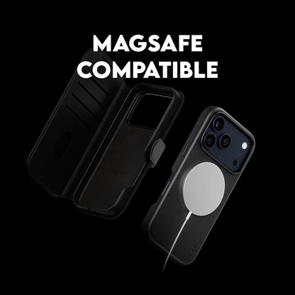 Custodia MagSafe per Apple iPhone 17 Pro, PanzerGlass, Care Feature Tango Two-in-One, Nera