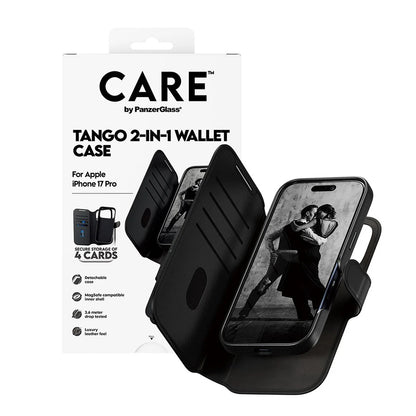Custodia MagSafe per Apple iPhone 17 Pro, PanzerGlass, Care Feature Tango Two-in-One, Nera