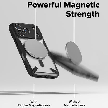 Custodia MagSafe per Apple iPhone 17 Pro, Ringke, Fusion X, Nera