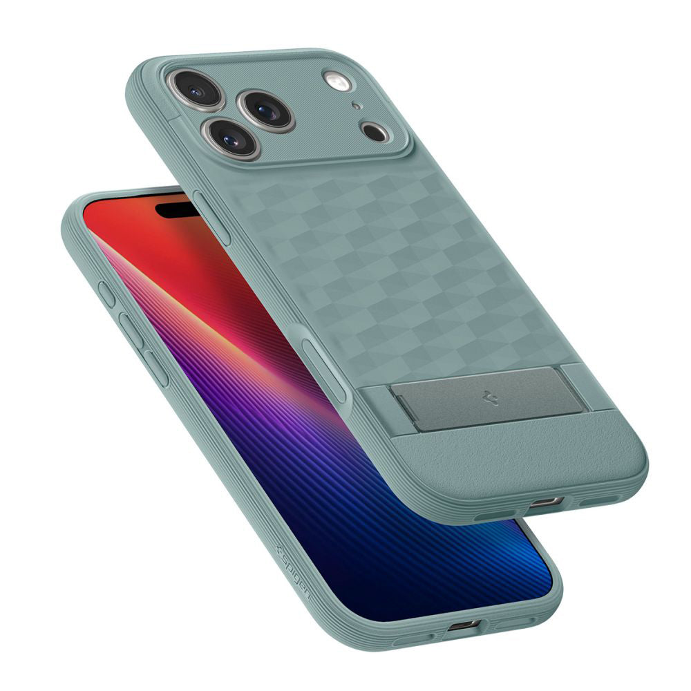 Custodia MagSafe per Apple iPhone 17 Pro, Spigen, Caseology Parallax S, Verde