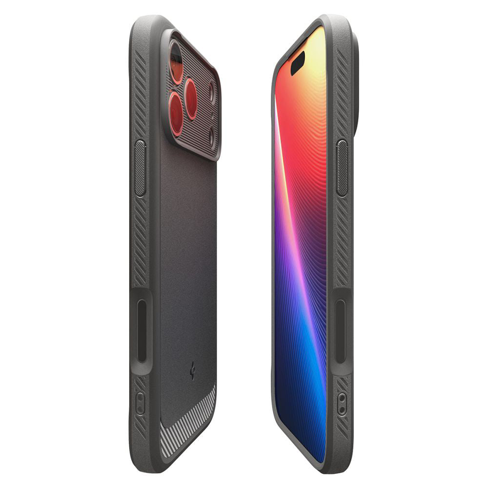 Custodia MagSafe per Apple iPhone 17 Pro, Spigen, Rugged Armor, Grigio