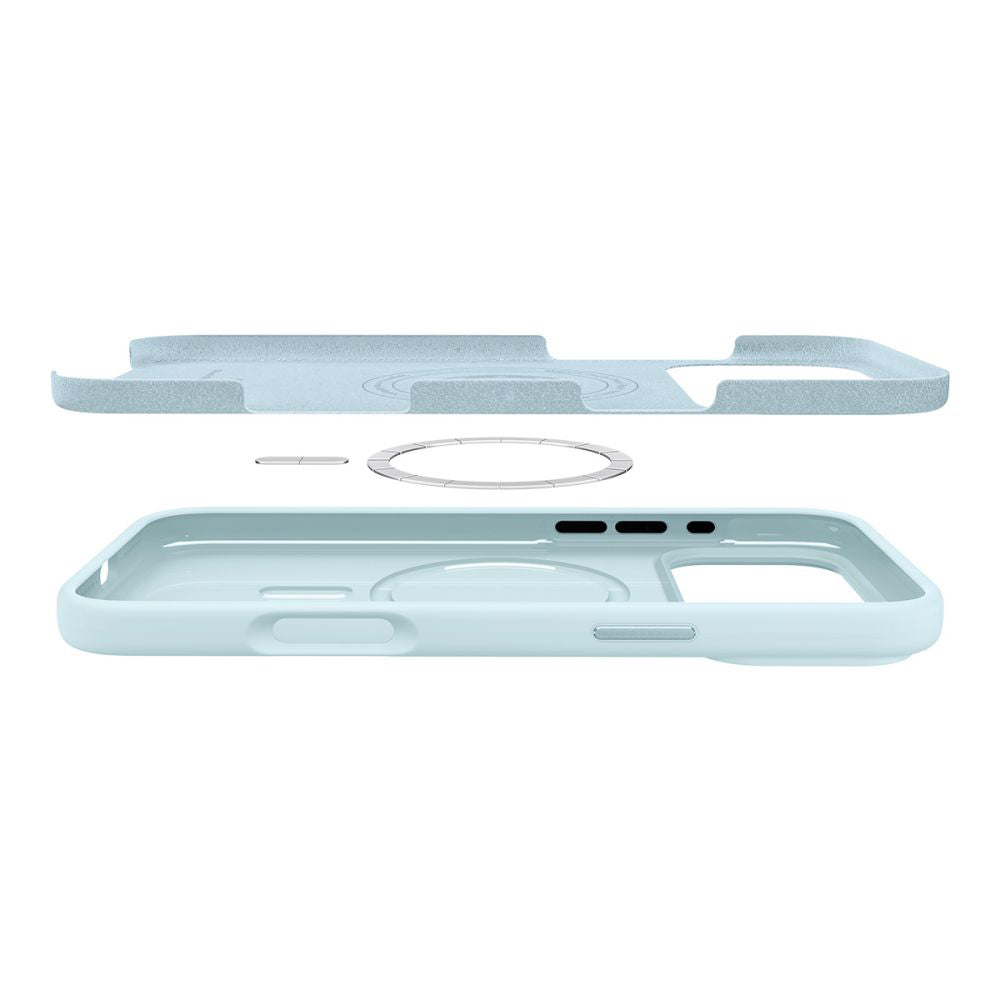 MagSafe Case for Apple iPhone 17 Pro, Spigen, Silicone Fit, Blue