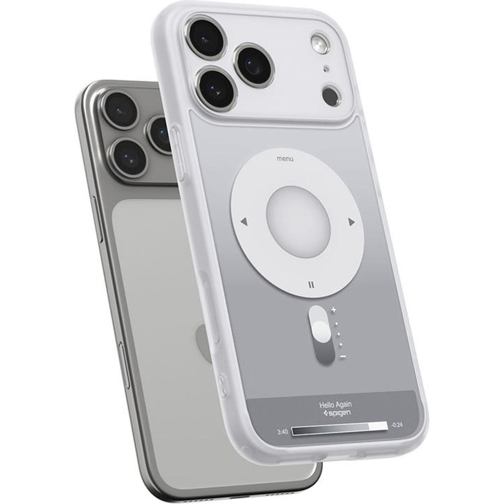 Custodia MagSafe per Apple iPhone 17 Pro, Spigen, Ultra Hybrid Classic, Argento