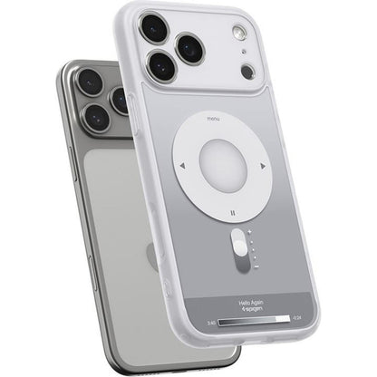 Custodia MagSafe per Apple iPhone 17 Pro, Spigen, Ultra Hybrid Classic, Argento