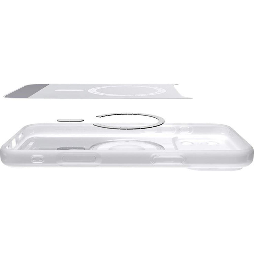 Custodia MagSafe per Apple iPhone 17 Pro, Spigen, Ultra Hybrid Classic, Argento