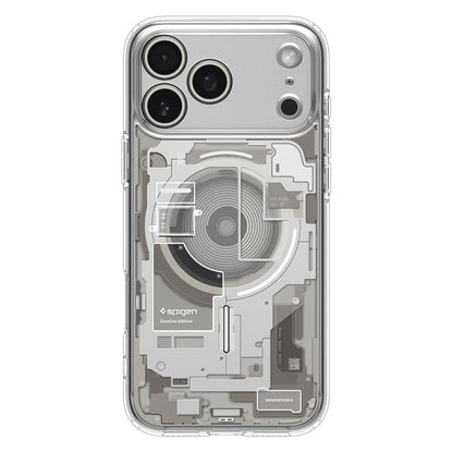 Custodia MagSafe per Apple iPhone 17 Pro, Spigen, Ultra Hybrid, Trasparente