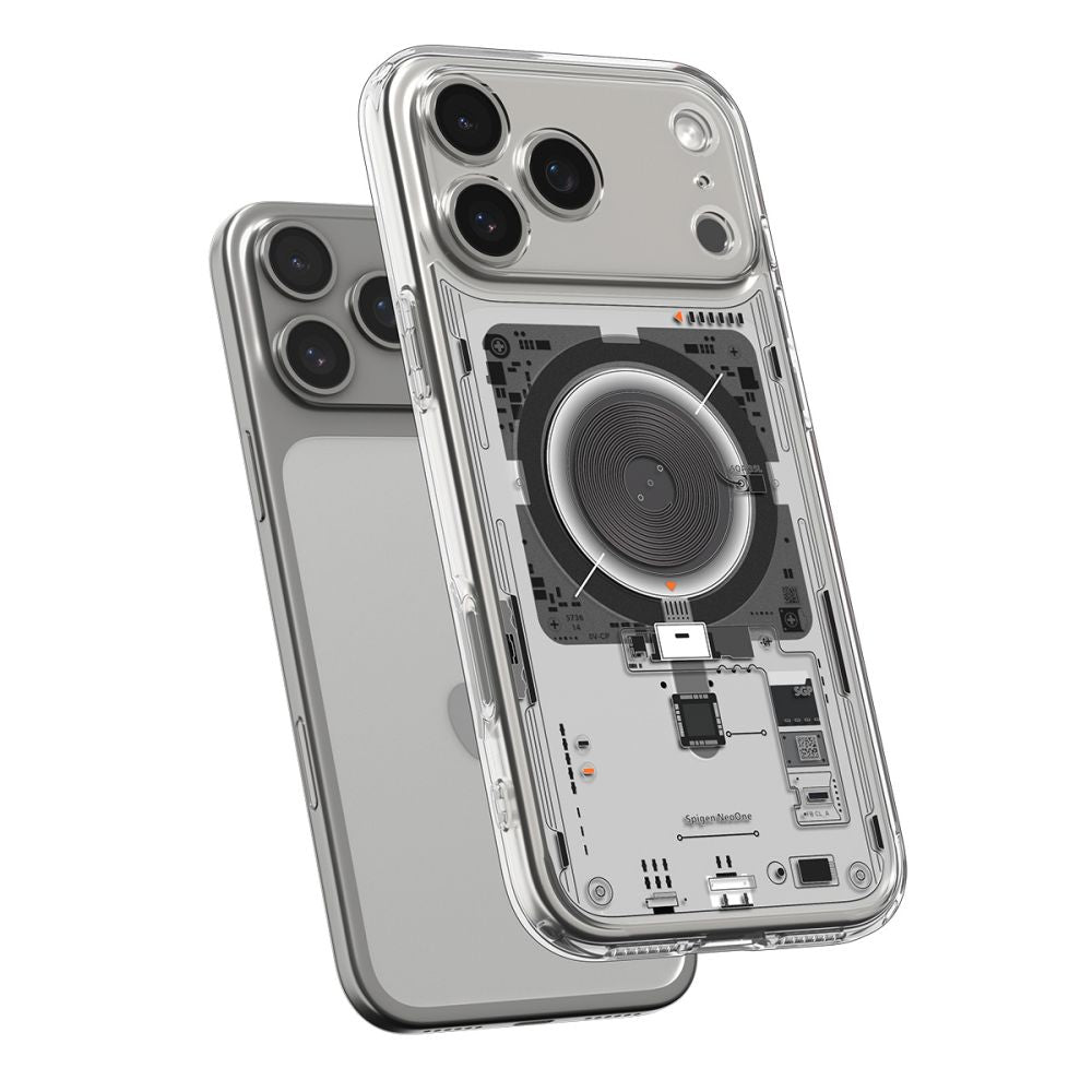 Custodia MagSafe per Apple iPhone 17 Pro, Spigen, Ultra Hybrid, Trasparente