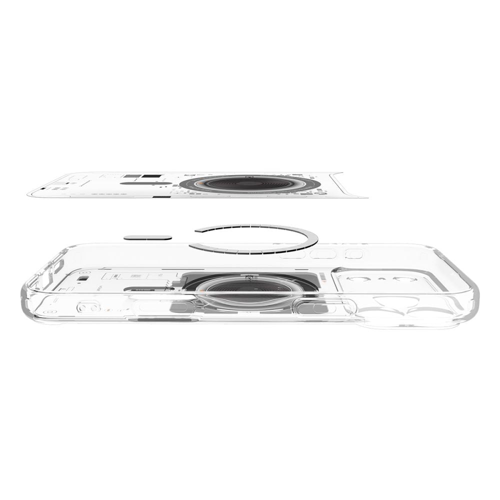 Custodia MagSafe per Apple iPhone 17 Pro, Spigen, Ultra Hybrid, Trasparente