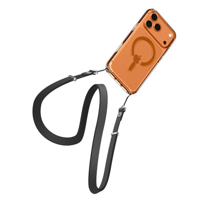 Custodia MagSafe per Apple iPhone 17 Pro, Spigen, Ultra Hybrid, Trasparente Arancione ACS11112