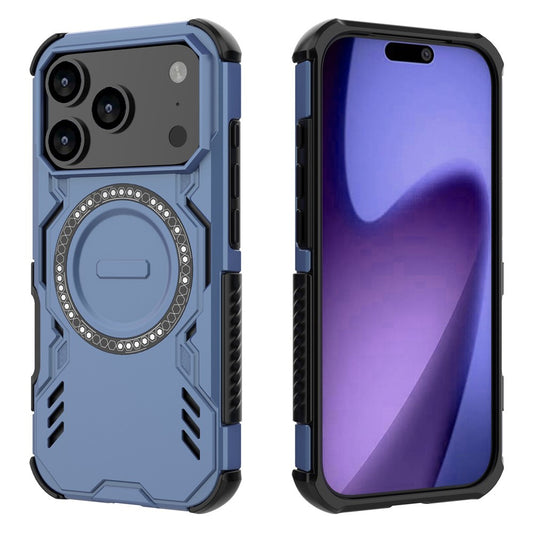 Custodia MagSafe per Apple iPhone 17 Pro, Techsuit, ArmorMag, Blu
