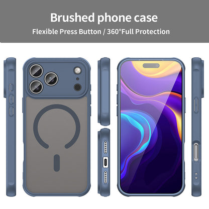 Custodia MagSafe per Apple iPhone 17 Pro, Techsuit, HaloFrost II, Blu Navy