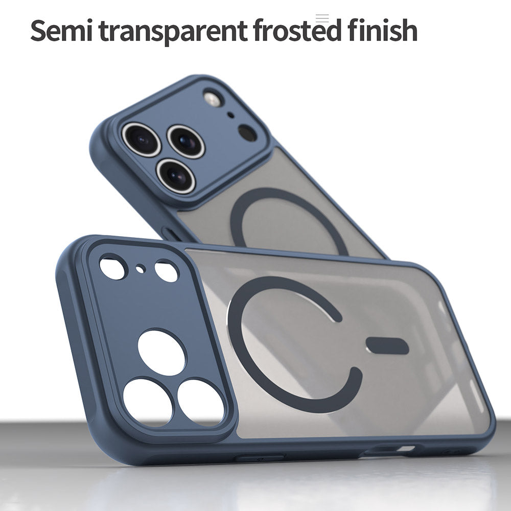 Custodia MagSafe per Apple iPhone 17 Pro, Techsuit, HaloFrost II, Blu Navy