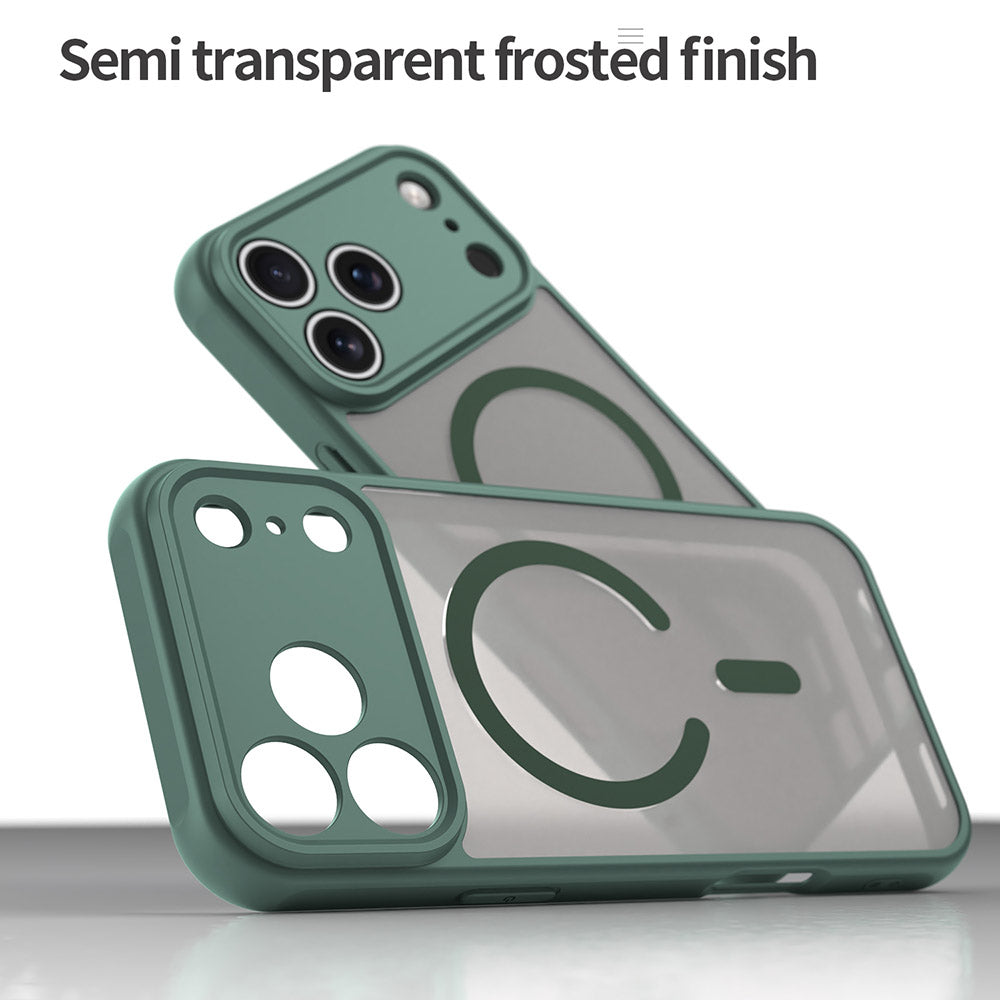 Custodia MagSafe per Apple iPhone 17 Pro, Techsuit, HaloFrost II, Verde