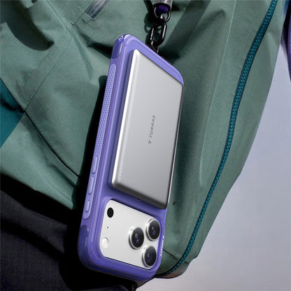 Custodia MagSafe per Apple iPhone 17 Pro, Torras, Ostand O3 Air, Nera