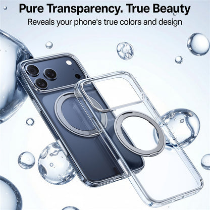 Custodia MagSafe per Apple iPhone 17 Pro, Torras, Ostand Pro, Trasparente