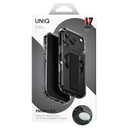 Custodia MagSafe per Apple iPhone 17 Pro, UNIQ, Heldro Air MagClick, Nera