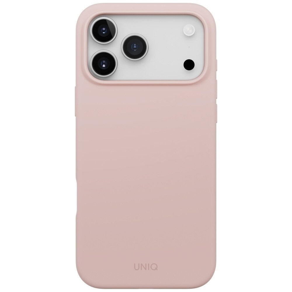 Custodia MagSafe per Apple iPhone 17 Pro, UNIQ, Lino MagClick, Rosa