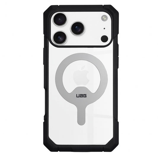 Custodia MagSafe per Apple iPhone 17 Pro, Urban Armor Gear, Trooper, Grigio Trasparente