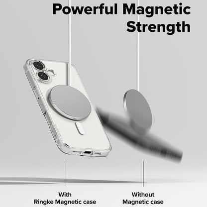 Custodia MagSafe per Apple iPhone 17, Ringke, Fusion, Trasparente