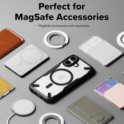 Custodia MagSafe per Apple iPhone 17, Ringke, Fusion X, Nera