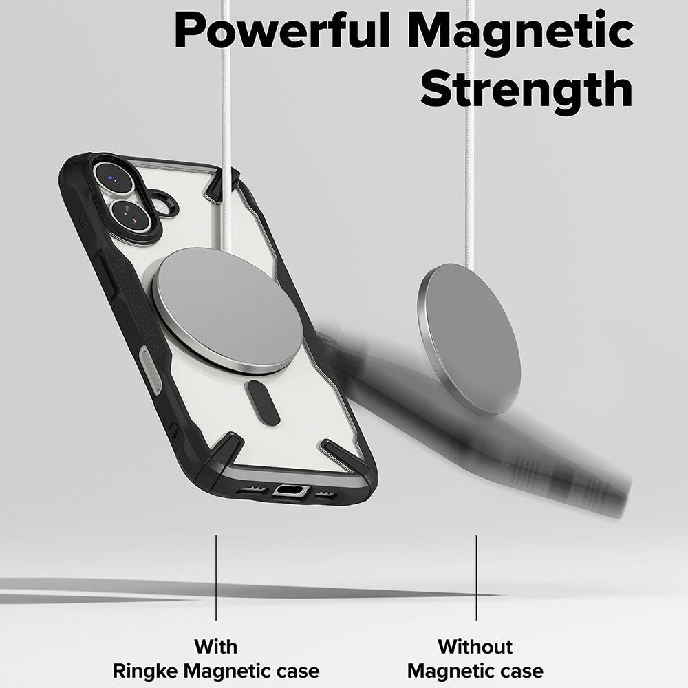 Custodia MagSafe per Apple iPhone 17, Ringke, Fusion X, Nera