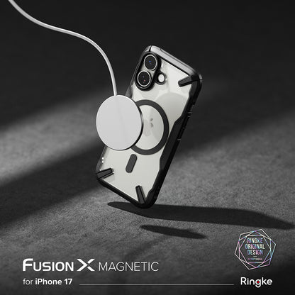 Custodia MagSafe per Apple iPhone 17, Ringke, Fusion X, Nera