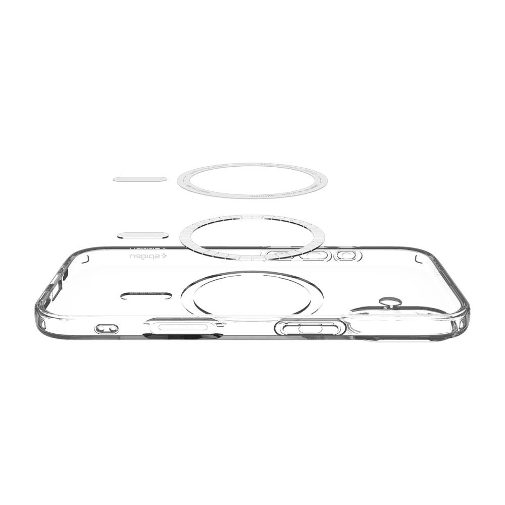 Custodia MagSafe per Apple iPhone 17, Spigen, Liquid Crystal, Bianca