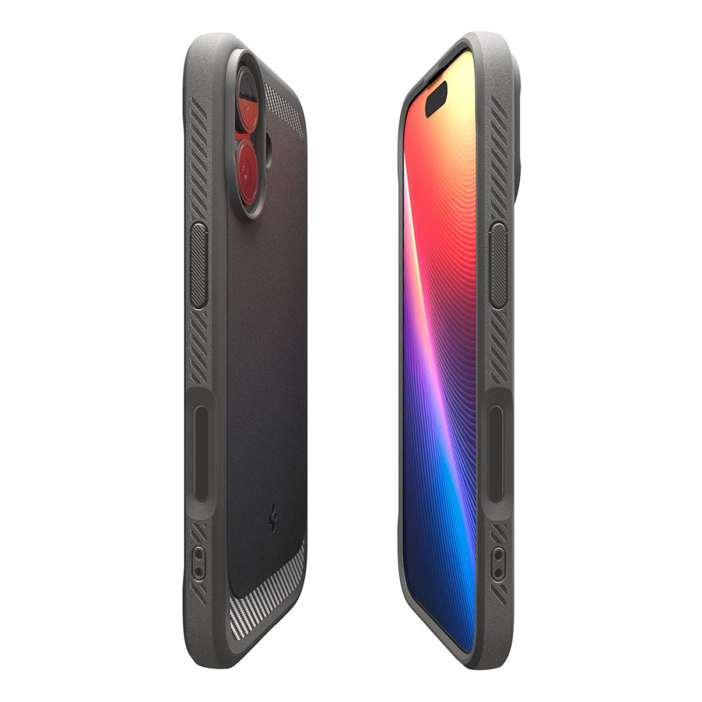 Custodia MagSafe per Apple iPhone 17, Spigen, Rugged Armor, Grigio