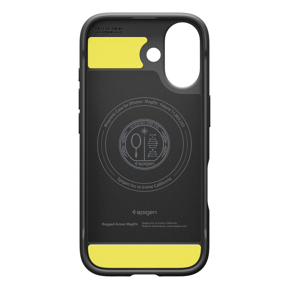 Custodia MagSafe per Apple iPhone 17, Spigen, Rugged Armor, Nera Opaca