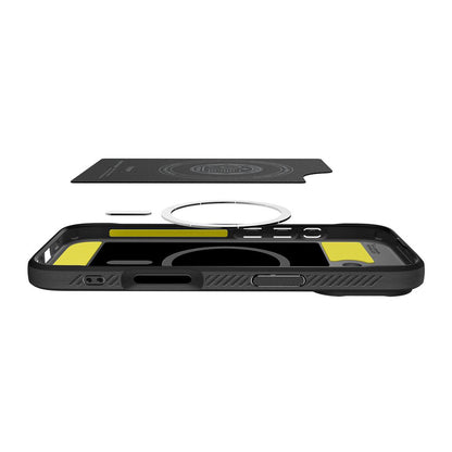 Custodia MagSafe per Apple iPhone 17, Spigen, Rugged Armor, Nera Opaca
