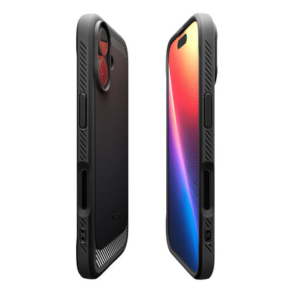 Custodia MagSafe per Apple iPhone 17, Spigen, Rugged Armor, Nera Opaca
