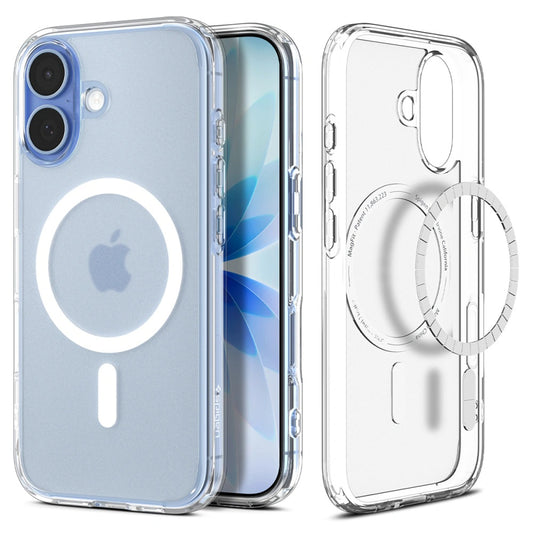 Custodia MagSafe per Apple iPhone 17, Spigen, Ultra Hybrid, Bianco Satinato