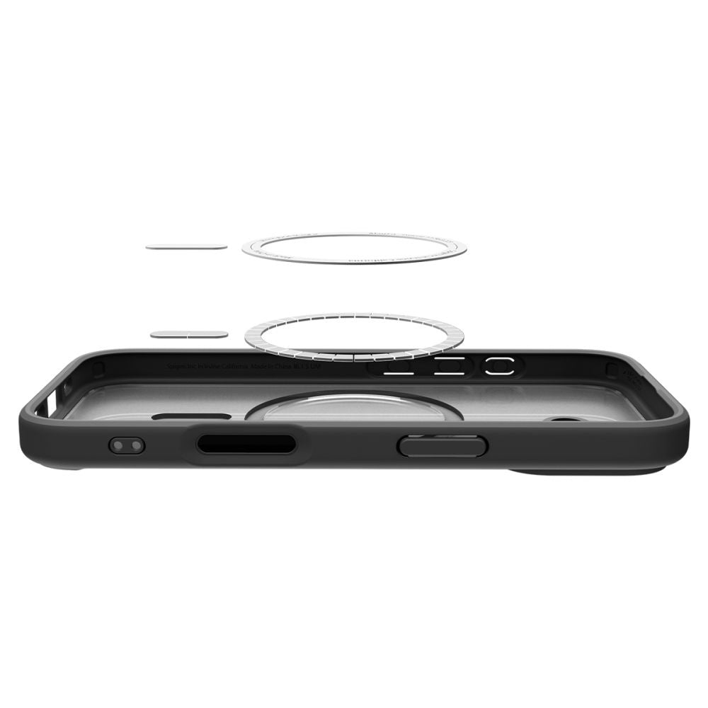 Custodia MagSafe per Apple iPhone 17, Spigen, Ultra Hybrid, Nera Satinata