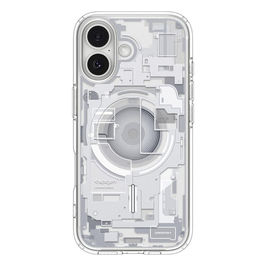Custodia MagSafe per Apple iPhone 17, Spigen, Ultra Hybrid Zero One, Bianca