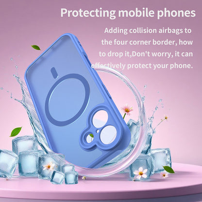 Custodia MagSafe per Apple iPhone 17, Techsuit, HaloFrost II, Blu